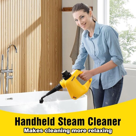 Handheld High Temp Steam Cleaner Portable for Home Grease Grime 10pc Kit - Picture 7 of 9